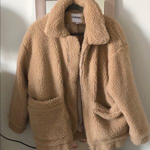 I.AM.GIA Tan Teddy Coat
